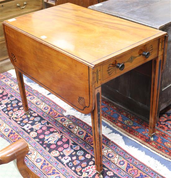 A Regency rectangular table W.80cm